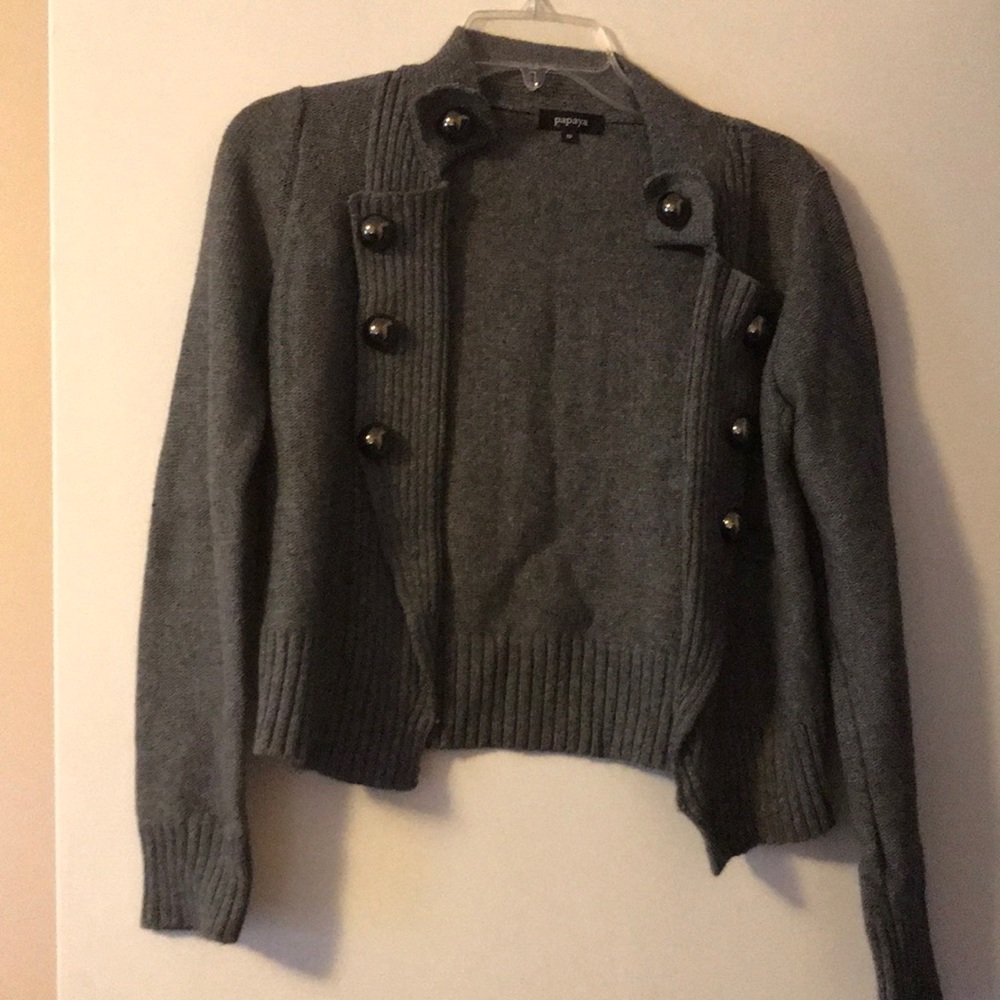Gray sweater